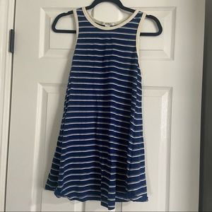 Forever 21 | Blue Striped Cotton Summer Dress Size S